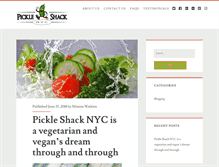 Tablet Screenshot of pickleshacknyc.com